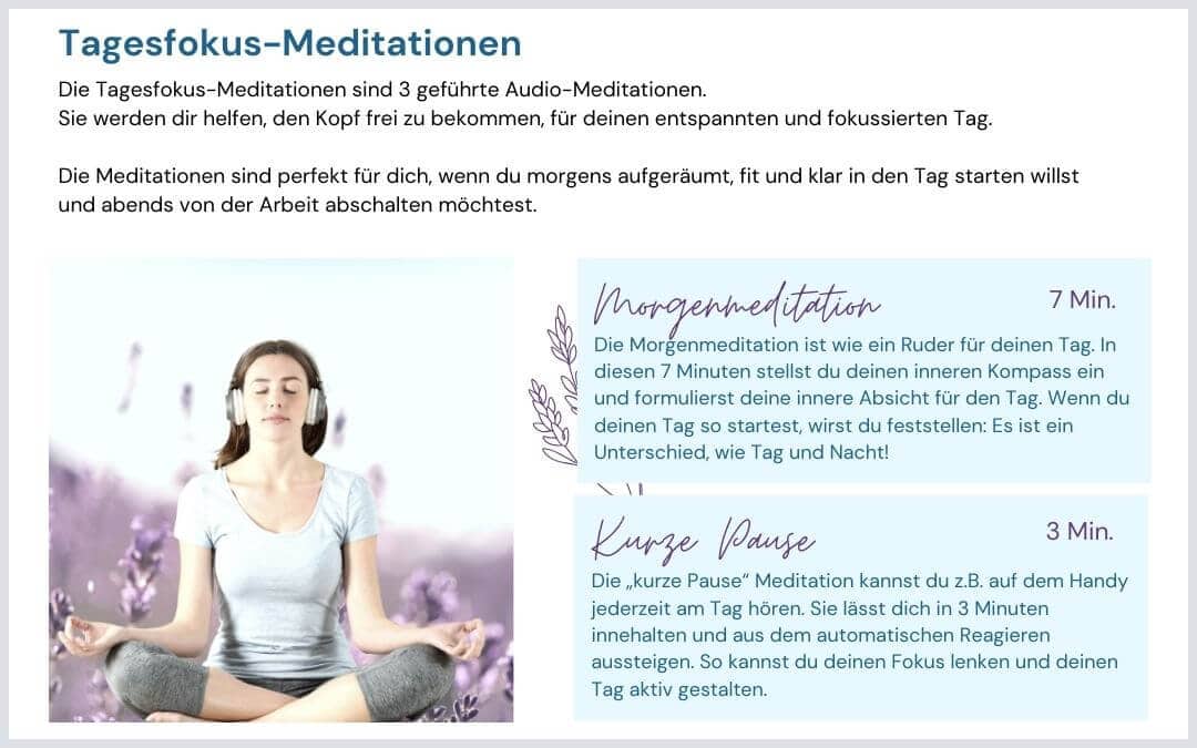 Digitale Produkte verkaufen_ Tagesfokus-Meditationen