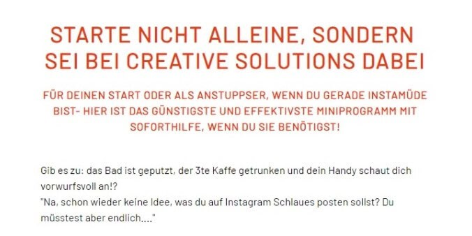 Glow-Up Creative Solutions Vorher