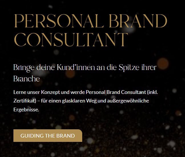 Glow-Up Personal Brand Consultant Vorher